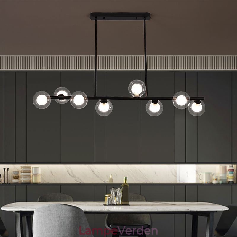 Lysekrone Glas Globe Vandret Type Pendel