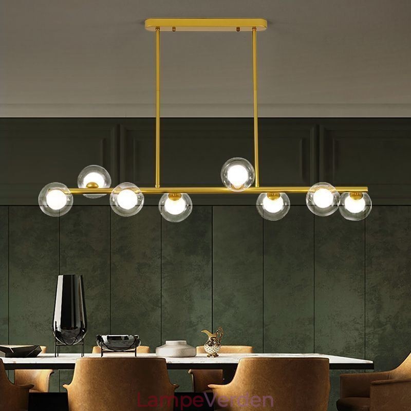 Lysekrone Glas Globe Vandret Type Pendel