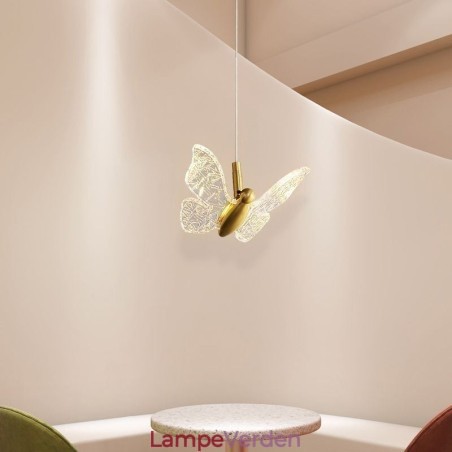 Pendel akryl sommerfugl loftslampe Pendel akryl sommerfugl loftslampe