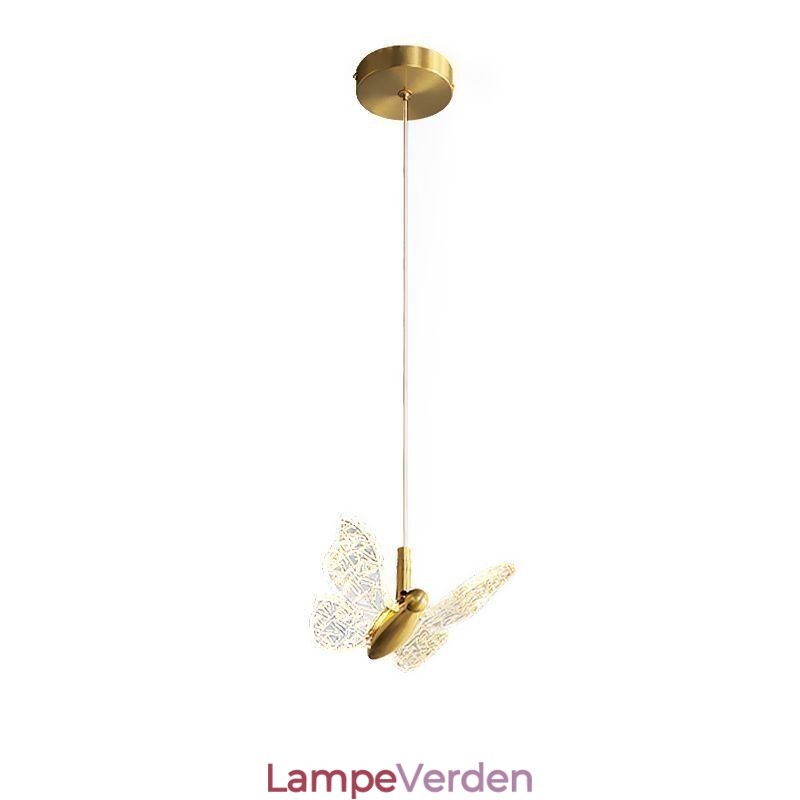 Pendel akryl sommerfugl loftslampe