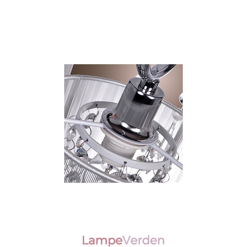 Moderne moderne krystal krom metal lysekrone