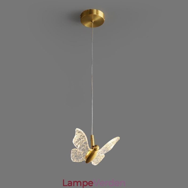 Pendel akryl sommerfugl loftslampe
