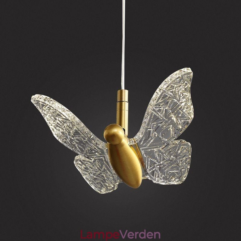 Pendel akryl sommerfugl loftslampe
