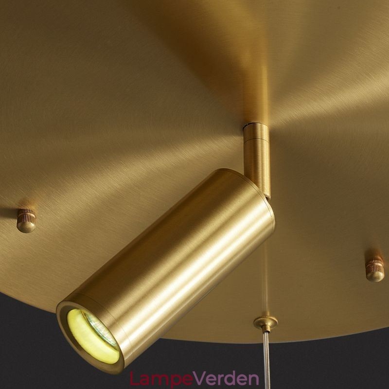 Pendel akryl ring lysarmatur med spotlight