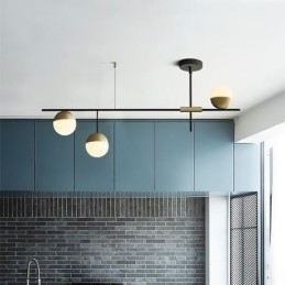 Glaskugle lysekrone loftslampe