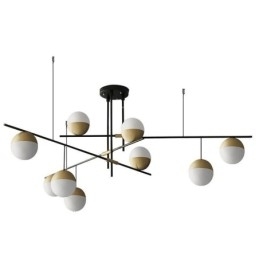 Glaskugle lysekrone loftslampe