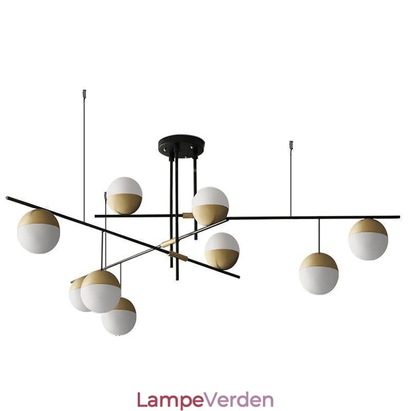 Glaskugle lysekrone loftslampe