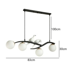 Moderne Minimalistisk Branch Pendel Light 4 Lamp Dekorativ Light