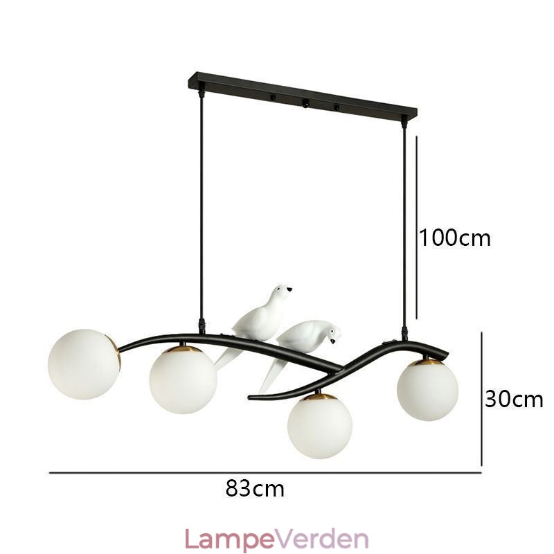 Moderne Minimalistisk Branch Pendel Light 4 Lamp Dekorativ Light