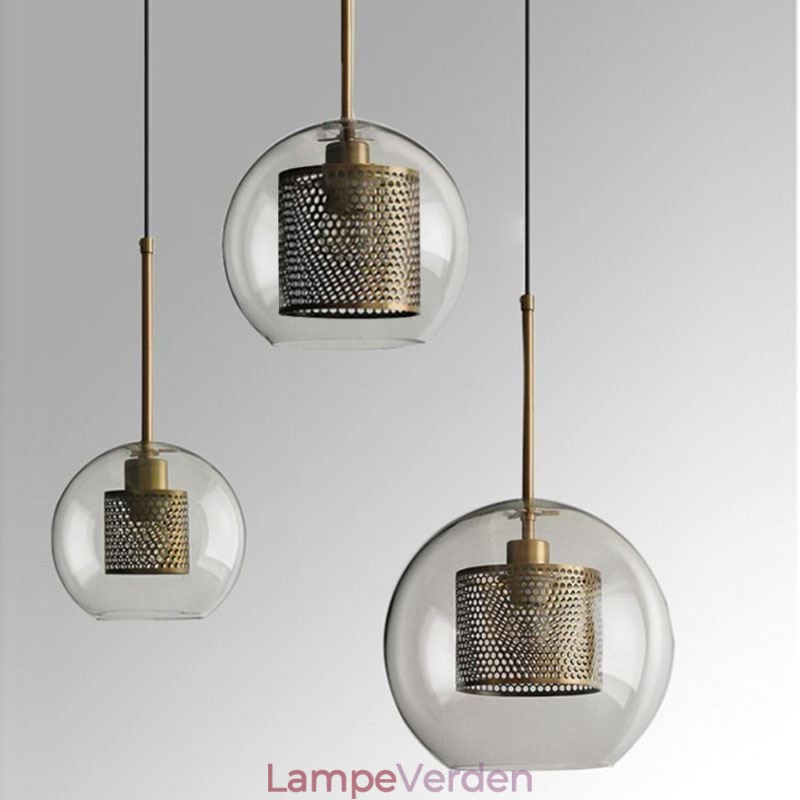 Minimalistisk Glas Cluster Pendel Light 3 Light Ceiling Light Island