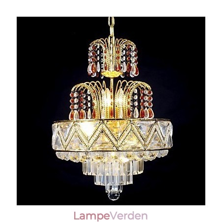 Traditionel klassisk krystalmaleri metal lysekrone Traditionel klassisk krystalmaleri metal lysekrone