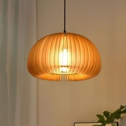 Pendel i retrostil Basswood Græskar Pendel Lampe