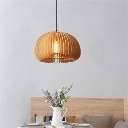 Pendel i retrostil Basswood Græskar Pendel Lampe