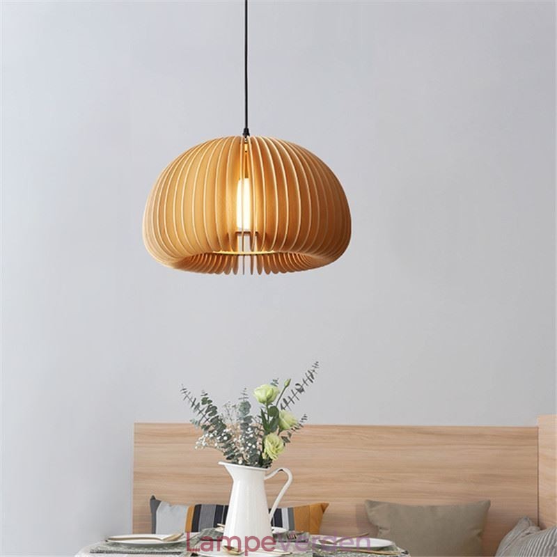Pendel i retrostil Basswood Græskar Pendel Lampe