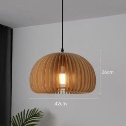 Pendel i retrostil Basswood Græskar Pendel Lampe