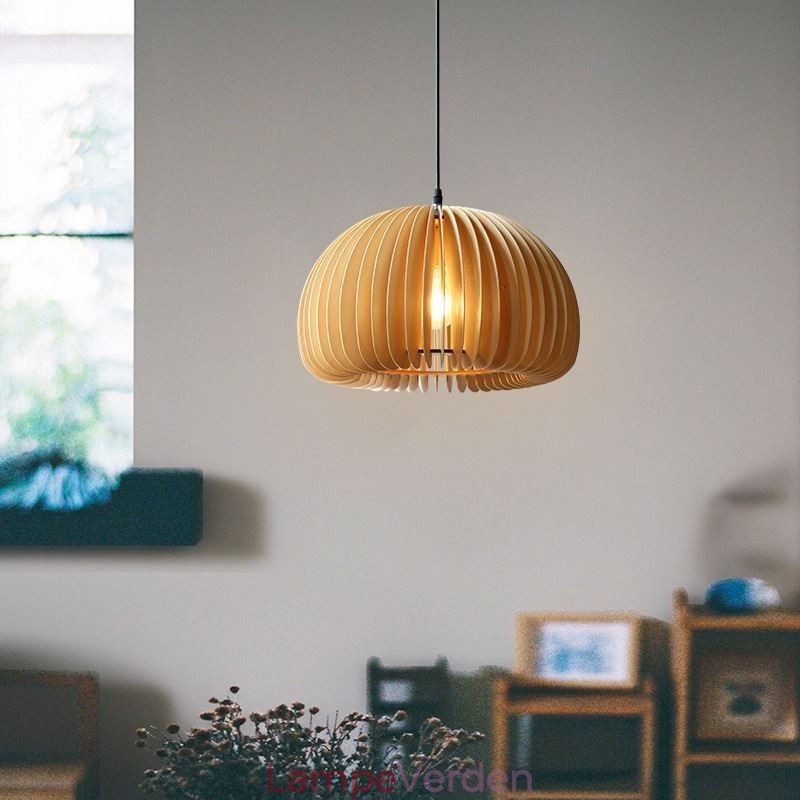Pendel i retrostil Basswood Græskar Pendel Lampe