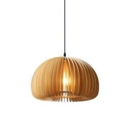 Pendel i retrostil Basswood Græskar Pendel Lampe