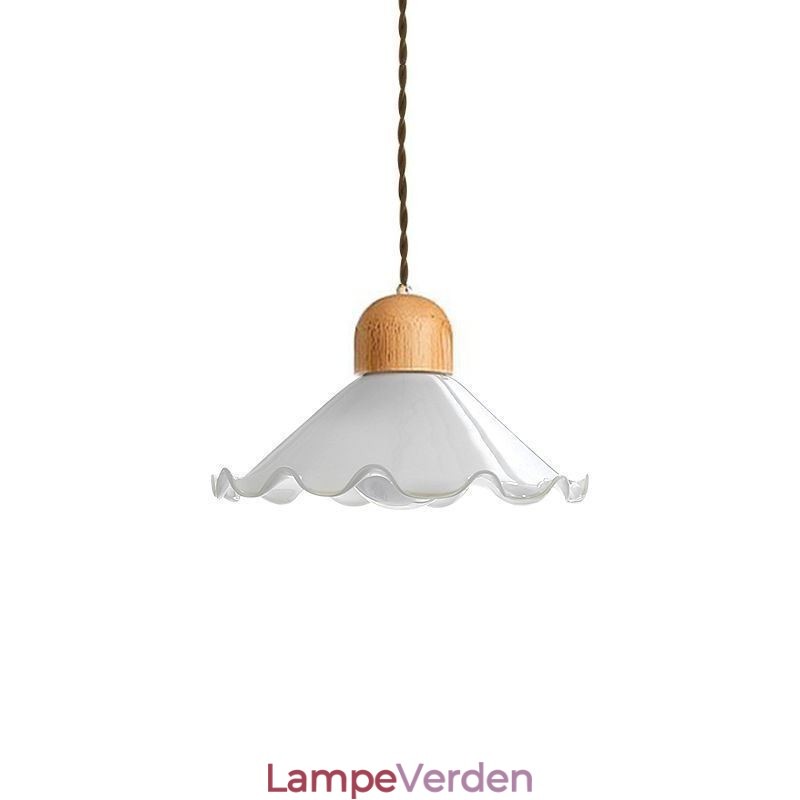 Moderne blonder glas pendel lys enkelt hoved pendel lampe
