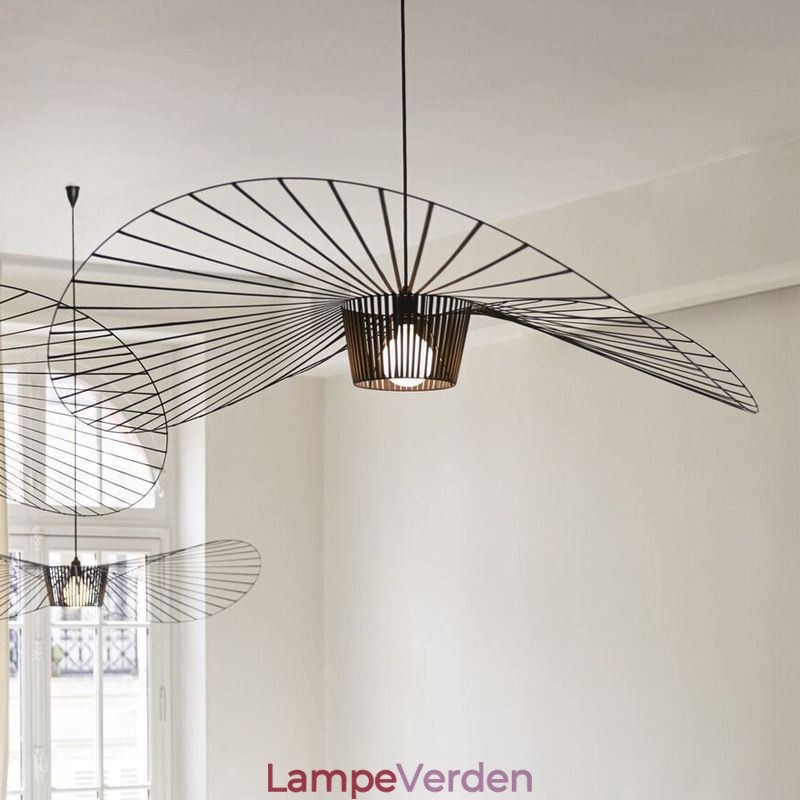 Iron Pendel Light Straw Hat Lamp 1 Light