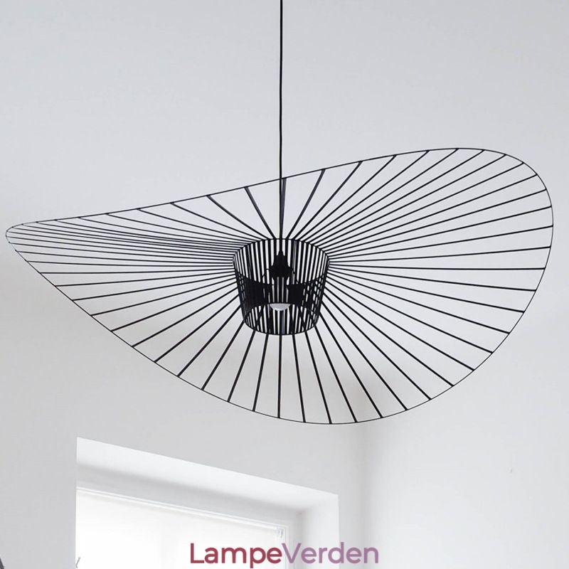 Iron Pendel Light Straw Hat Lamp 1 Light