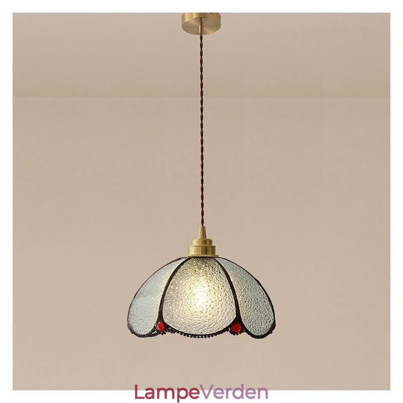 Minimalistisk Petal Glas Pendel Light Enkelt Head Glas Pendel Lampe