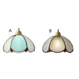 Minimalistisk Petal Glas Pendel Light Enkelt Head Glas Pendel Lampe