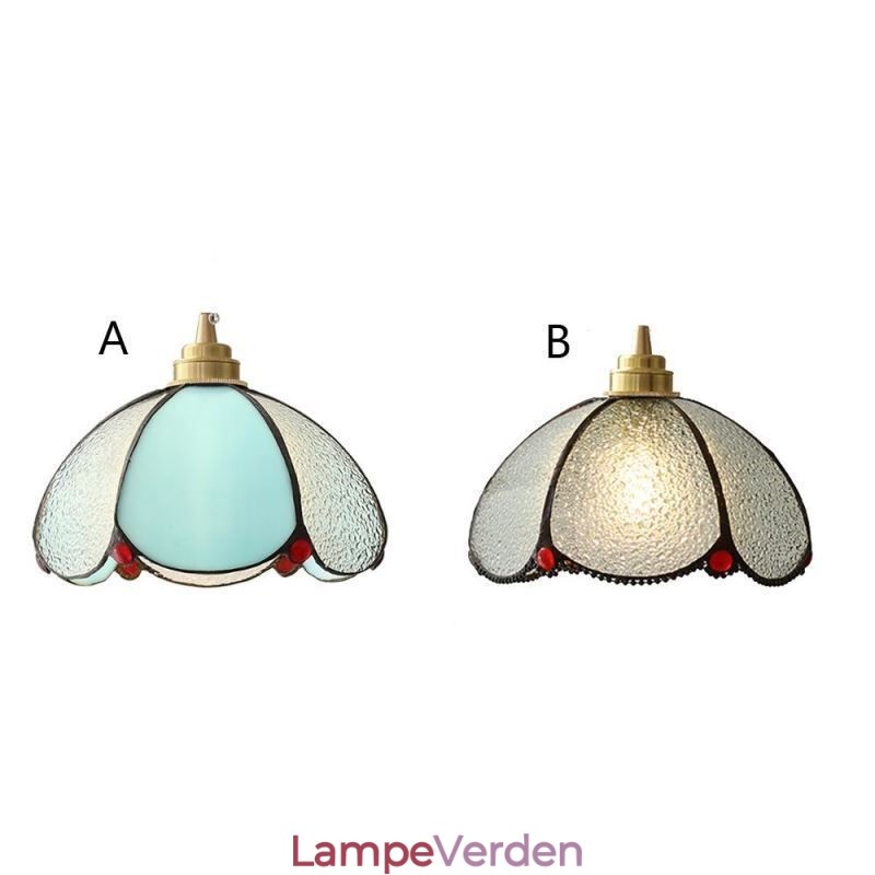 Minimalistisk Petal Glas Pendel Light Enkelt Head Glas Pendel Lampe