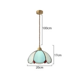 Minimalistisk Petal Glas Pendel Light Enkelt Head Glas Pendel Lampe