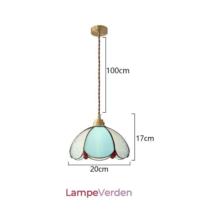 Minimalistisk Petal Glas Pendel Light Enkelt Head Glas Pendel Lampe