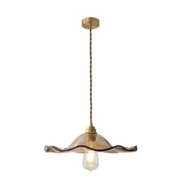 Lotus Leaf Glas Pendel Light Kreativt dekorativt lysarmatur