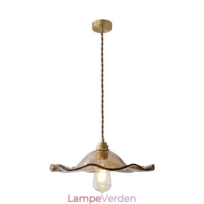 Lotus Leaf Glas Pendel Light Kreativt dekorativt lysarmatur