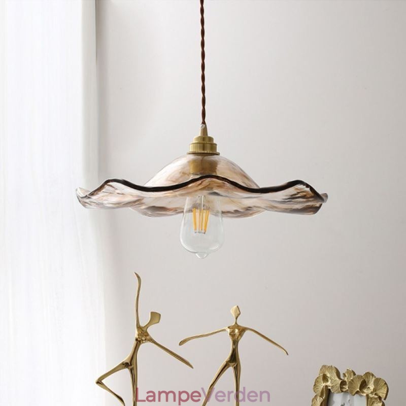 Lotus Leaf Glas Pendel Light Kreativt dekorativt lysarmatur