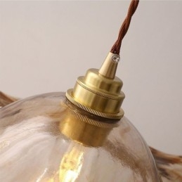 Lotus Leaf Glas Pendel Light Kreativt dekorativt lysarmatur