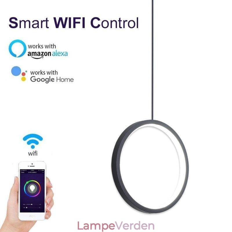 Minimalistisk Ring Pendel Light Dekorativ Loftslampe