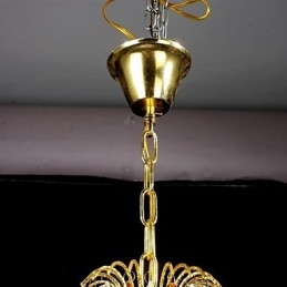 Traditionel klassisk krystalmaleri metal lysekrone