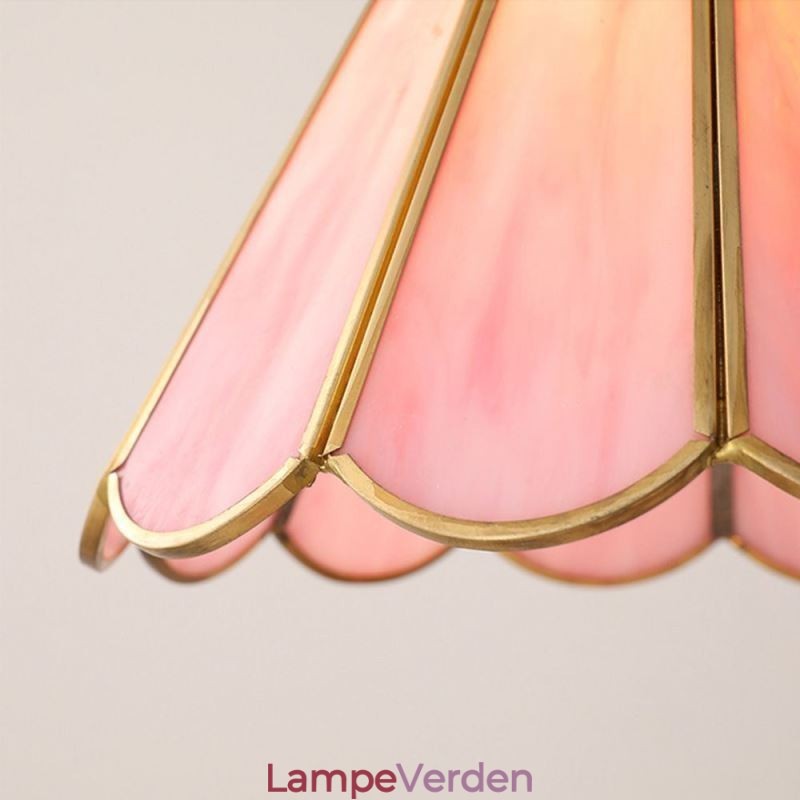 Japansk stil glas pendel lys retro kronblad lysarmatur