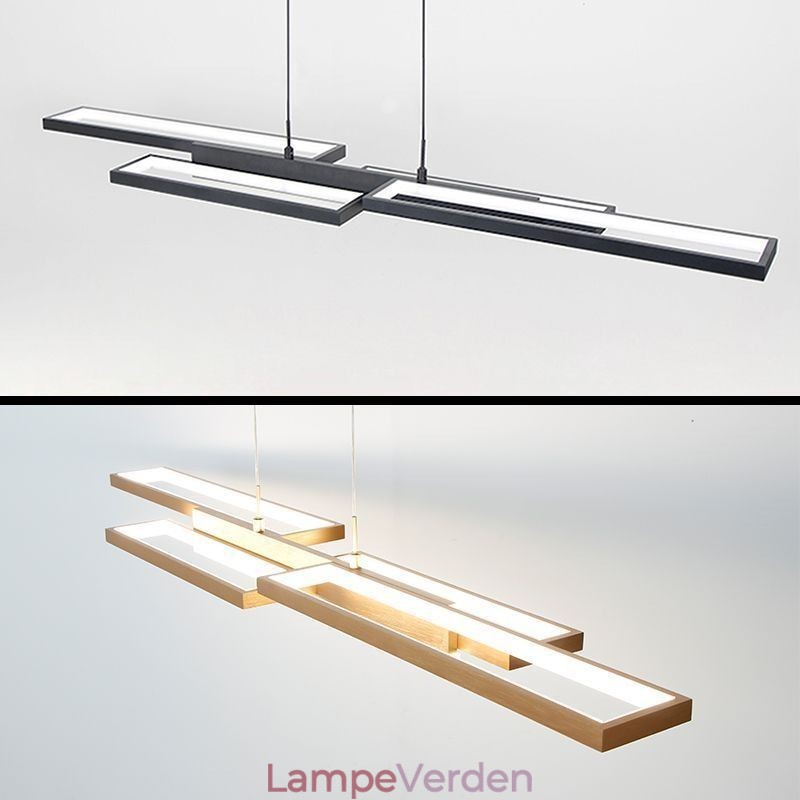 Moderne pendel vandret loftslampe