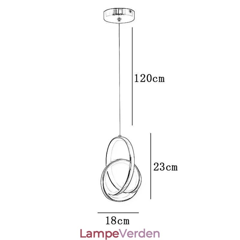 Pendel Uregelmæssig Ring Loftslampe