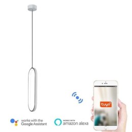 Oval pendel akryl dekorativ lysarmatur