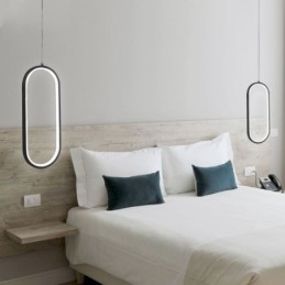 Oval pendel akryl dekorativ lysarmatur