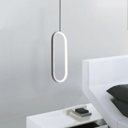 Oval pendel akryl dekorativ lysarmatur