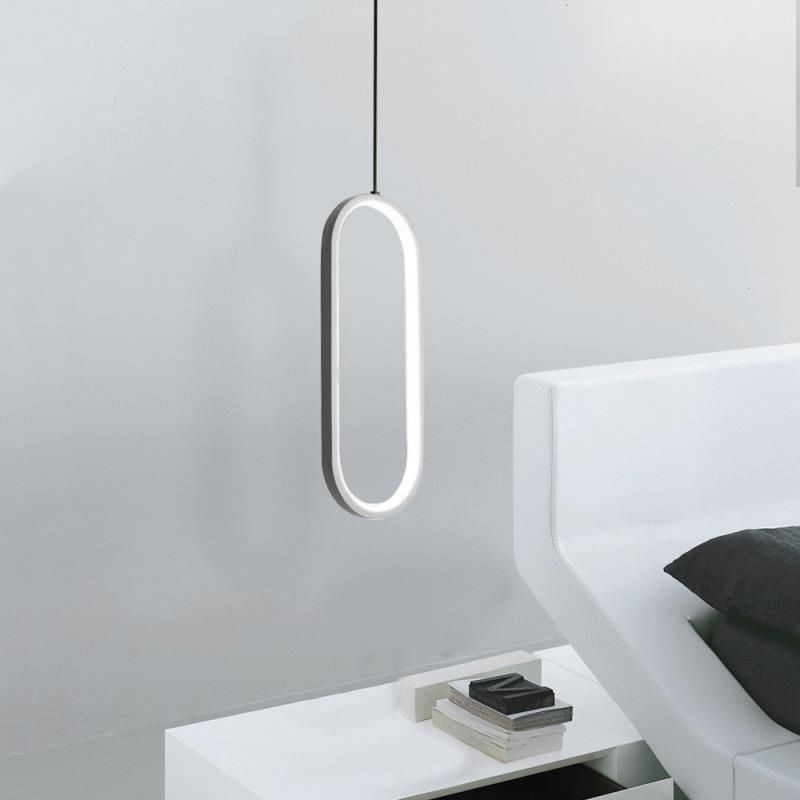 Oval pendel akryl dekorativ lysarmatur
