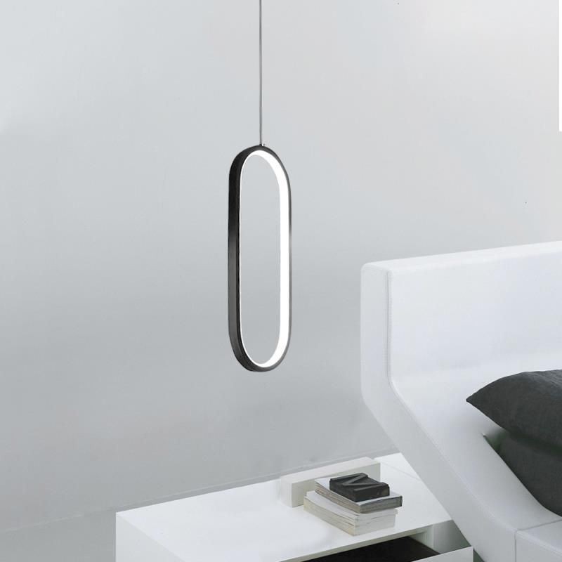 Oval pendel akryl dekorativ lysarmatur