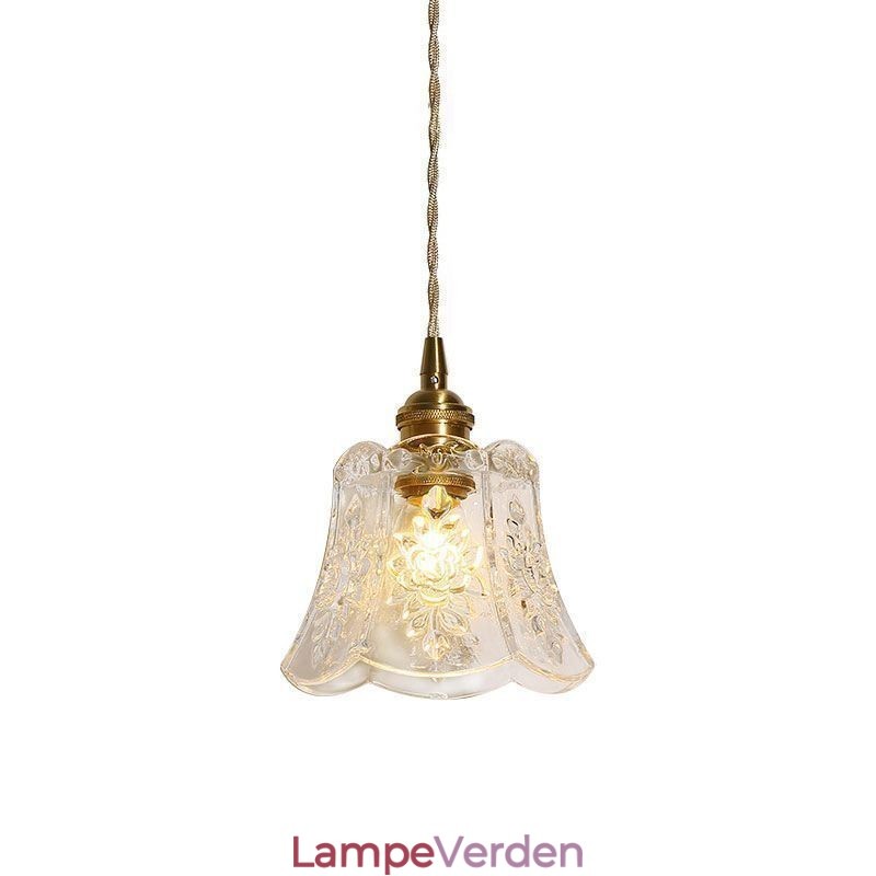 Blomster pendel Minimalistisk dekorativt glas lysarmatur