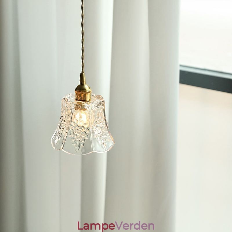 Blomster pendel Minimalistisk dekorativt glas lysarmatur