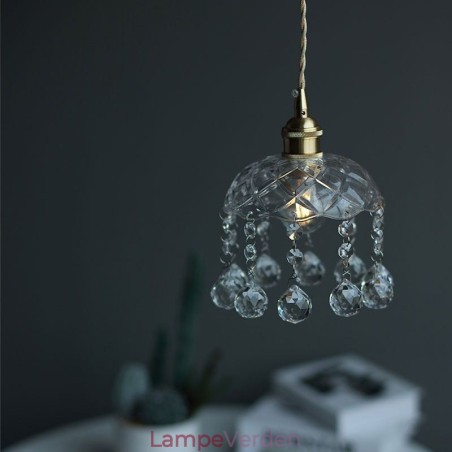 Moderne mini glas pendel lys 1 lys dekoration lysarmatur