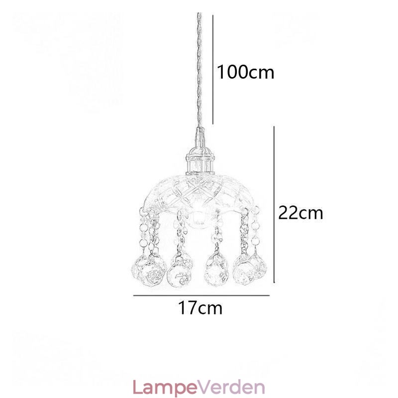 Moderne mini glas pendel lys 1 lys dekoration lysarmatur