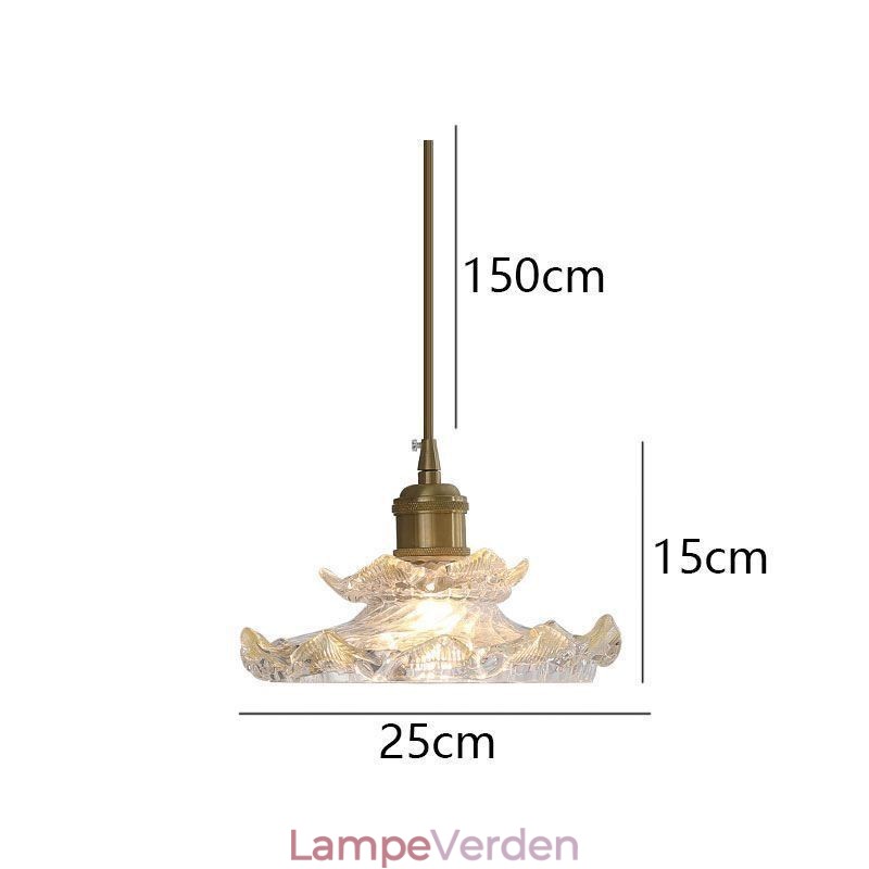 Japansk stil glas pendel Lotus glas pendel