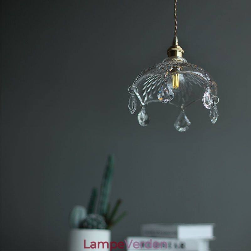 Moderne Minimalistisk Glas Pendel Lampe Single Light Pendel Light