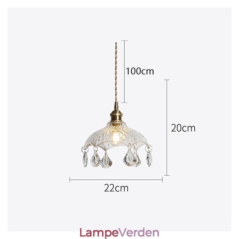 Moderne Minimalistisk Glas Pendel Lampe Single Light Pendel Light